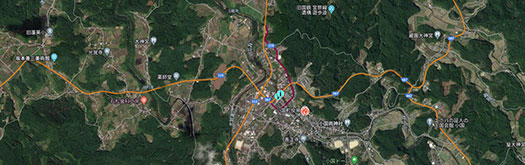 熊本県小国郷観光マップ